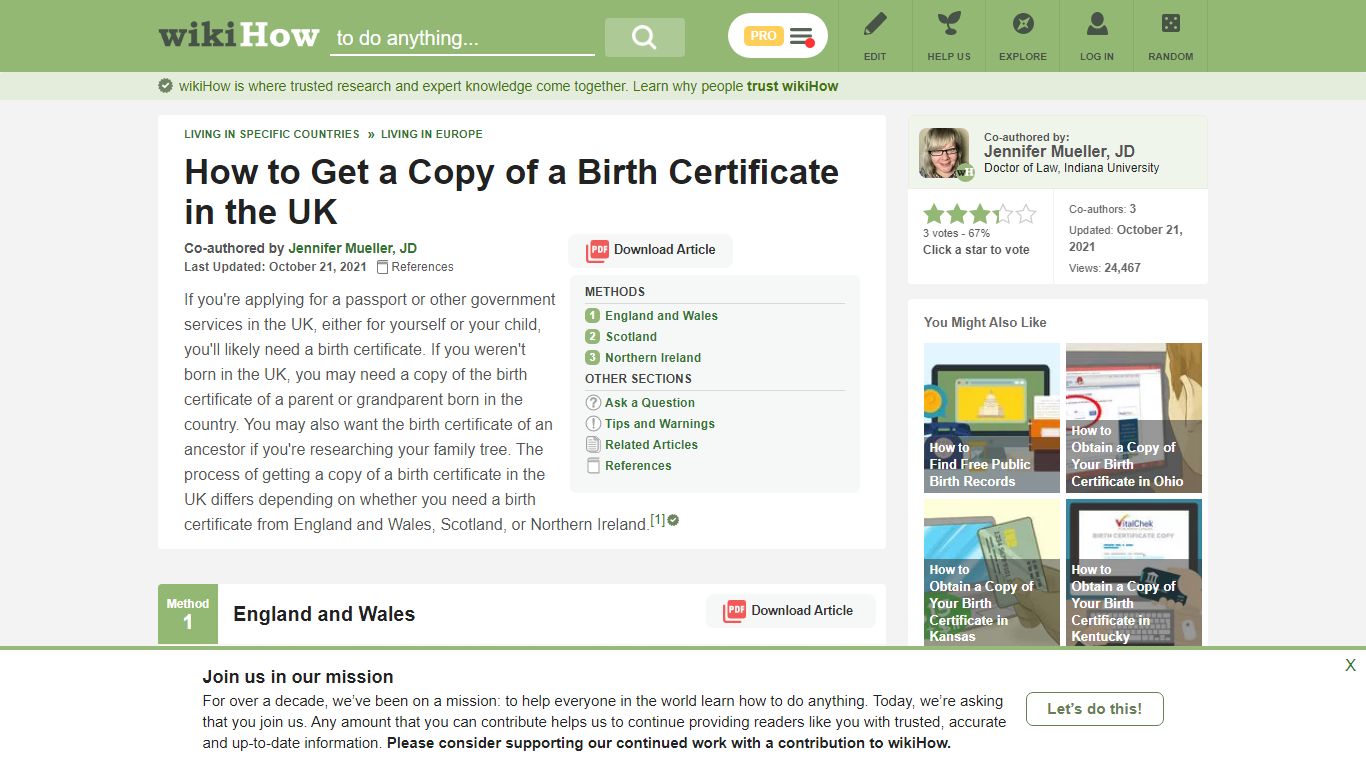 3 Simple Ways to Get a Copy of a Birth Certificate in the UK - wikiHow