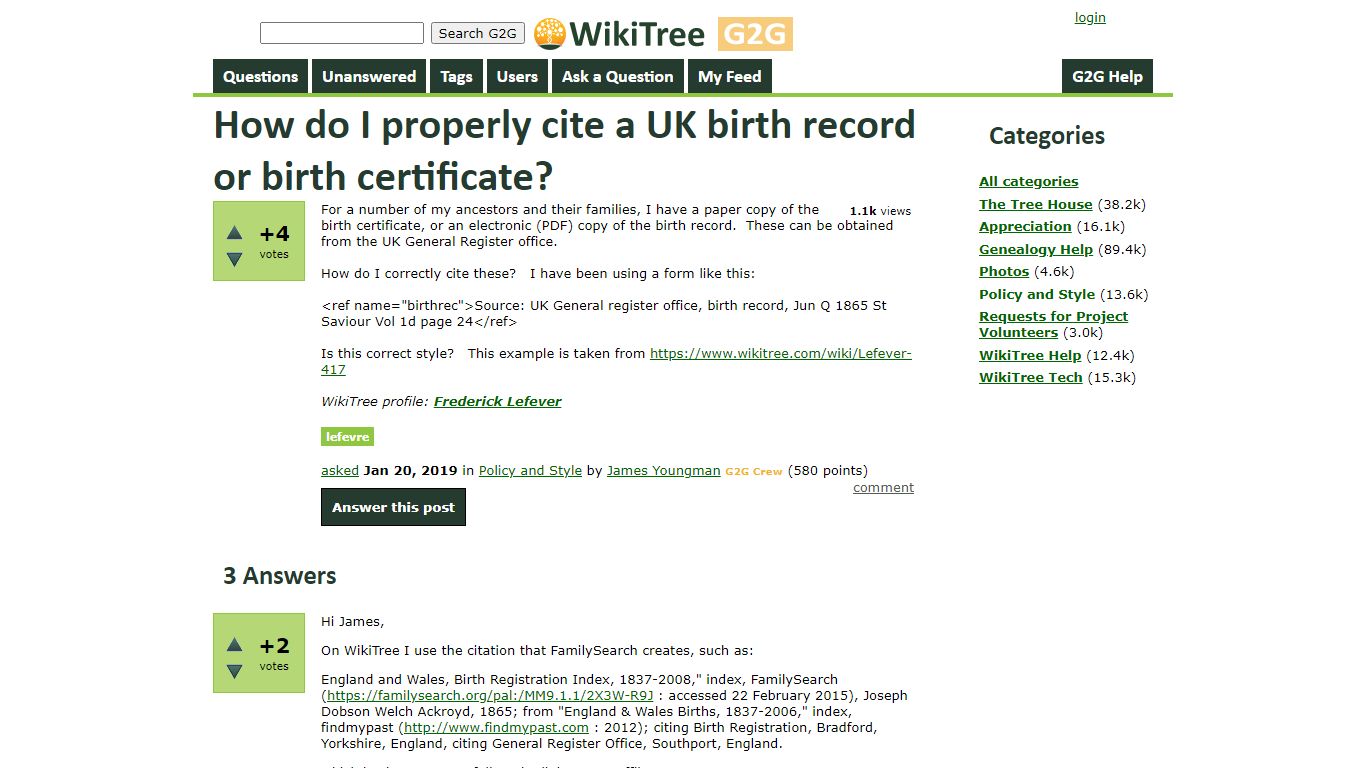 How do I properly cite a UK birth record or birth certificate? - WikiTree